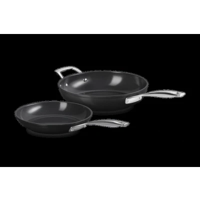 Afbeelding van Le Creuset Essential Ceramic Set Van Koekenpan En Sateuse 24 + 28 cm