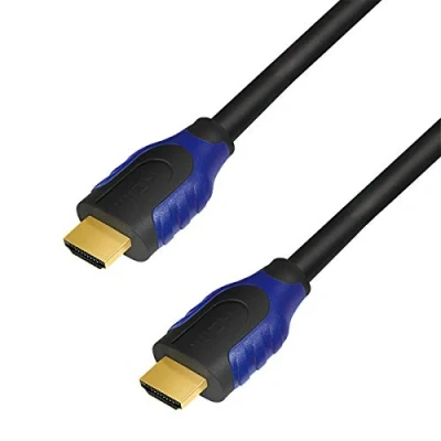 Afbeelding van LogiLink CH0062 HDMI kabel Aansluitkabel A stekker, stekker 2.00 m Zwart 4K UHD, Audio Return Channel (ARC), Vergulde steekcontacten