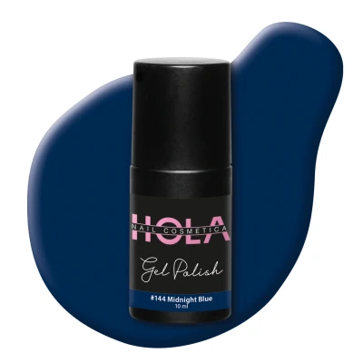 Afbeelding van Gelpolish #144 Midnight Blue 10ml blauw Gelnagellak Hola
