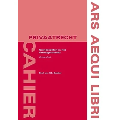Afbeelding van Ars Aequi Cahiers Privaatrecht Grondrechten in het vermogensrecht