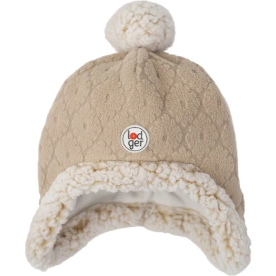 Afbeelding van Lodger Muts Hatter Folklore Fleece Beige Maat 3 6 Mnd