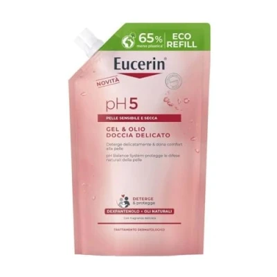 Image de Eucerin pH5 Gel Huile de Douche Peau Sèche et Sensible Recharge 400ml