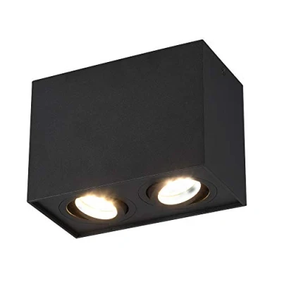 Afbeelding van TRIO BISCUIT Plafondlamp Zwart mat excl. 2x GU10 35W