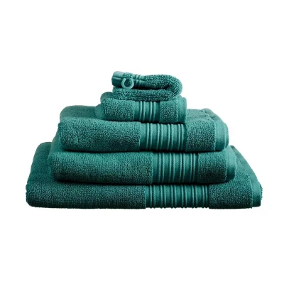 Afbeelding van Beddinghouse Sheer set van 3 Washandjes 16x22 cm Donker Groen