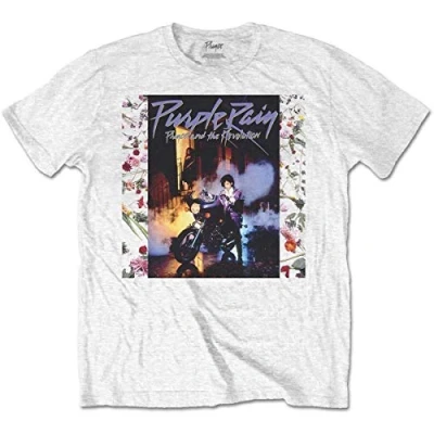 Afbeelding van Prince Purple Rain Album Heren T shirt S Wit