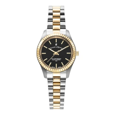 Afbeelding van Jacques du Manoir Dames horloge goudkleurig met band