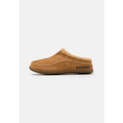 Afbeelding van Sorel Lanner Ridge Pantoffels, Heren, Maat: 48, Camel brown Veloursleer