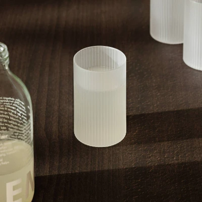 Afbeelding van Ferm LIVING Ripple Verrines Shotglas 14 Cl Set Van 4 Transparant