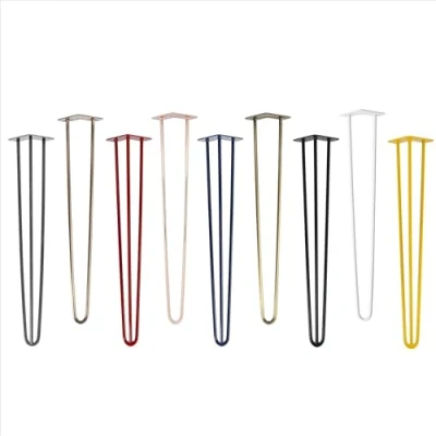 Afbeelding van 4x Natural Goods Berlin Hairpin Leg tafelpoten, 12 mm staal, vele kleuren, alle maten, 71 cm/3 stutten (groen)