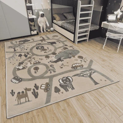 Afbeelding van Vloerkleed Kids Animal Park 120 x 170 cm Dekbed Discounter.nl