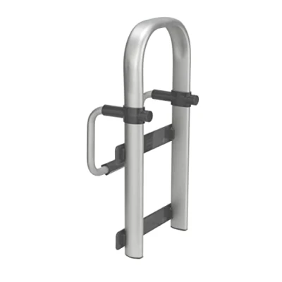 Afbeelding van WENKO Secura Premium verstelbare badgreep van aluminium, 25,5 x 51 17,5 cm, mat zilver