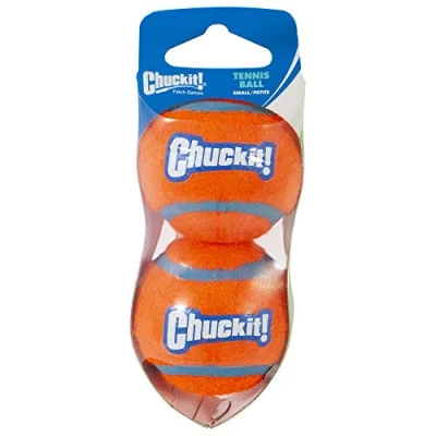 Afbeelding van Chuckit Tennis Ball 2 Pack Hondenspeelgoed Ø5 cm Oranje S