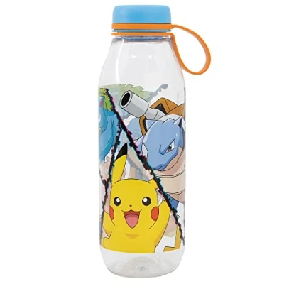 Afbeelding van Ecozen Waterfles voor kinderen, 650 ml, met Pokémon ophangsluiting