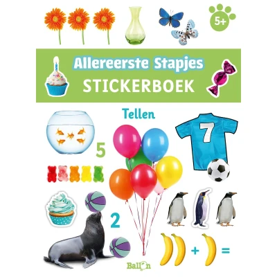 Afbeelding van Uitgeverij ballon stickerboek allereerste stapjes tellen