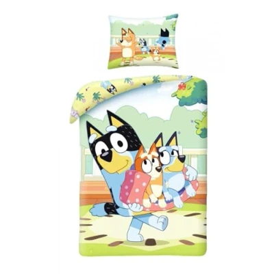 Afbeelding van Bluey Dekbedovertrek Bandit, and Bingo 140 x 200 cm katoen