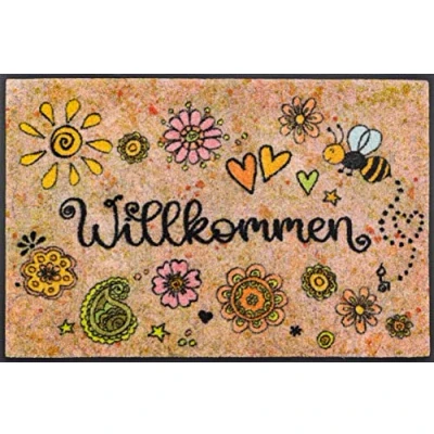 Afbeelding van wash+dry Bring Glück herein Deurmat, 50 x 75 cm, binnen en buiten, wasbaar