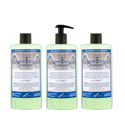 Afbeelding van Vloeibare Handzeep Hamam 500 ml met gratis pomp set van 3 stuks