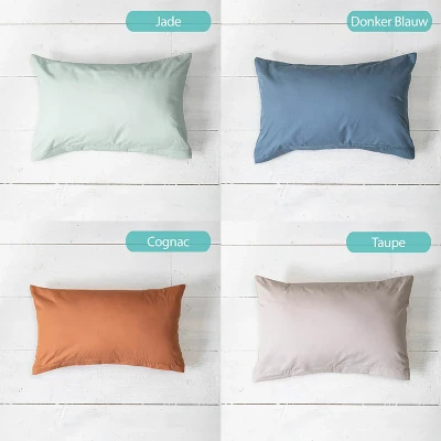 Afbeelding van Sierkussenslopen Luxe katoen Licht Blauw Geschikt Voor, Percale 123vloerkleed.nl