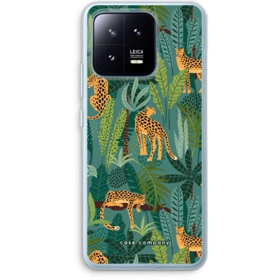 Afbeelding van Case Company® hoesje geschikt voor Xiaomi 13 Pro Luipaard 2 Soft Cover Telefoonhoesje Bescherming aan alle Kanten en Schermrand