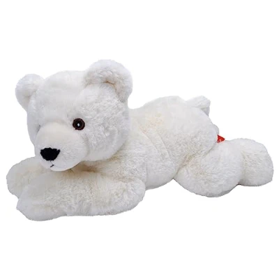 Afbeelding van Pluche knuffel dieren Eco kins ijsbeer van 30 cm. Wildlife speelgoed knuffelbeesten Cadeau voor kind/jongens/meisjes