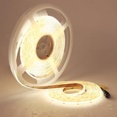 Afbeelding van TOPAI 24 V COB ledstrip, 4000 K, natuurlijk wit, 10 m, IP65, waterdicht, CRI, 90 + 7000 lm, hoge helderheid, 384 leds/m, dichtheid, op maat te snijden, flexibel, ledstrip voor huis, slaapkamer,
