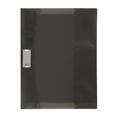 Afbeelding van Viquel Strong Cover boekomslag 24 x 32 cm, van kunststof, grijs, hoogwaardig, versterkte achterkant, met leeslint