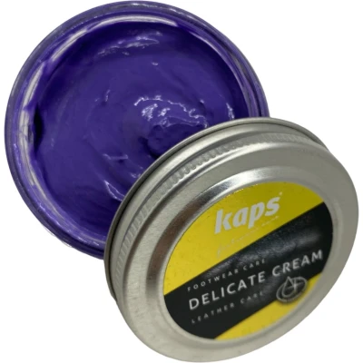 Afbeelding van Kaps Schoencreme schoensmeer verzorgt het leer en geeft glans (123) Paars 50ml