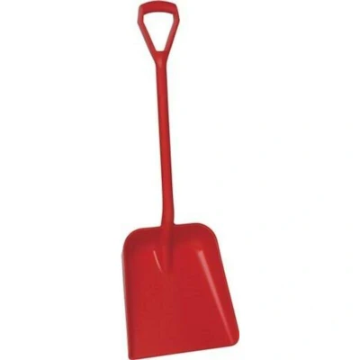 Image de VIKAN 56234 pelle, manche en D, monobloc, 1035 mm, polypropylène, rouge 5623/4