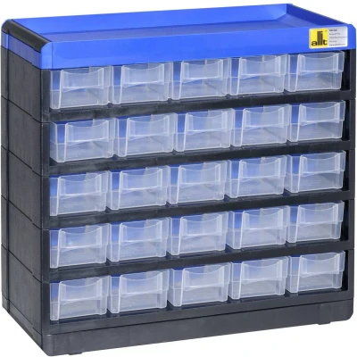 Afbeelding van Allit 464620 Opbergkast voor kleine onderdelen VarioPlus Pro 29/50 (b x h d) 300 285 135 mm Zwart, Blauw 1 stuk(s
