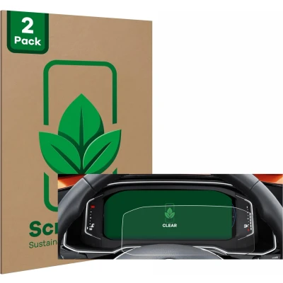 Afbeelding van ScreenLeaf Screenprotector voor Volkswagen Polo 6 Digital Cockpit Pro Duurzame schermbescherming Folie Beschermfolie transparant (2 Stuks)