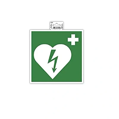 Afbeelding van Exacompta Ref. 67008E 1 defibrilator plakband Gemaakt van antislip en UV bestendig behandeld pvc Afmetingen paneel: 20 x cm Kleur: groen wit