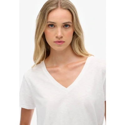 Afbeelding van Superdry Studios slub T shirt met borduursel Dames shirts