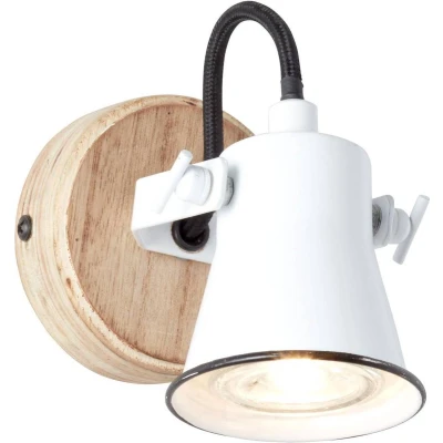 Afbeelding van Brilliant Seed 82210/05 Wandspot GU10 5 W LED Wit, Hout (licht)
