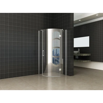 Afbeelding van Wiesbaden 1/4 r.douchecabine RS 900x900x2000 chr.8mm NANO