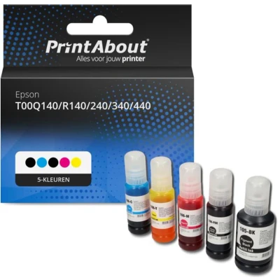 Afbeelding van Huismerk Epson T00Q140/R140/240/340/440 (105) Inktcartridge 5 kleuren Voordeelbundel