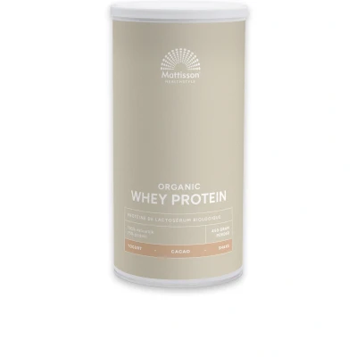 Afbeelding van Mattisson Biologische Wei Proteïne poeder 75% Cacao 450 g
