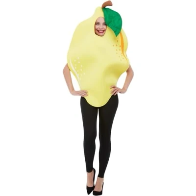 Afbeelding van Smiffy&#039;s Natuur Groente &amp; Fruit Kostuum Gezond Citrus Citroen Geel One Size Carnavalskleding Verkleedkleding