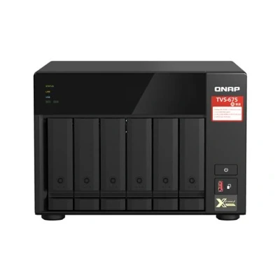 Image de QNAP TVS 675 Serveur NAS 6 Baies SATA 6Gb/s RAID 5 10 RAM 8 Go Gigabit Ethernet / 2.5 iSCSI support