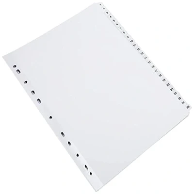 Afbeelding van Q Connect 10 stuks Mylar A4 indexen 1 50