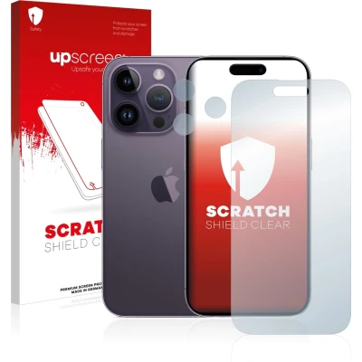 Afbeelding van upscreen Screenprotector voor Apple iPhone 14 Pro (Voor+Camera) Folie Beschermfolie transparant