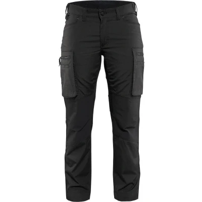 Afbeelding van Blaklader Dames Service werkbroek Stretch 7159 1845 Vrouwen Zwart 36
