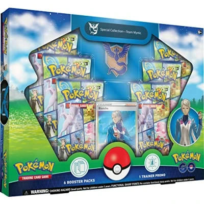 Afbeelding van Pokémon TCG: GO Special Collection Team Mystic (1 aluminium promotiekaart, 1 luxe pin en 6 boosters)