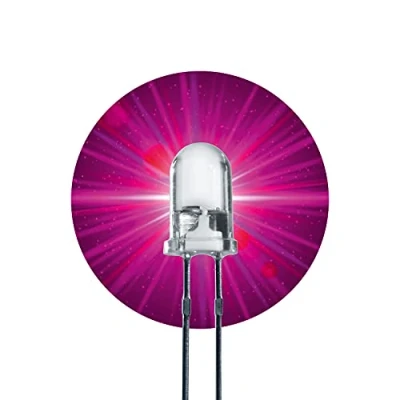 Afbeelding van Lumetheus LED Light Emitting Diodes 5mm Kleur Roze Ultra Helder 15.000 mcd 50 stuks 2 3V Pin LEDs Lamp Soldeerdiode