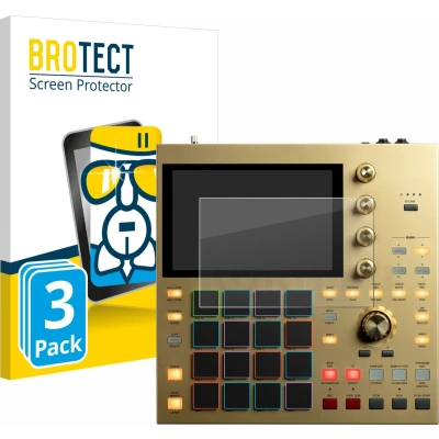 Afbeelding van BROTECT Screenprotector voor Akai MPC One Folie Beschermfolie Beschermglas transparant (3 Stuks)