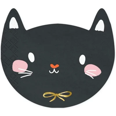 Afbeelding van Partydeco Servetten Cat (20 stuks)