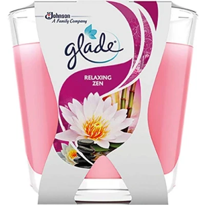 Afbeelding van Glade Brise) 6 x 70 g geurkaarsen van glas met frisse geur tot 23 uur brandduur, set