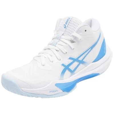 Afbeelding van Asics SKY Elite FF MT 3 Volleybalschoenen, Dames, Maat: 39.5, White/blue coast Textiel/ synthetisch