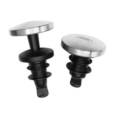 Afbeelding van Oxo Good Grips Wijnflesstop SteeL set 2 stuks