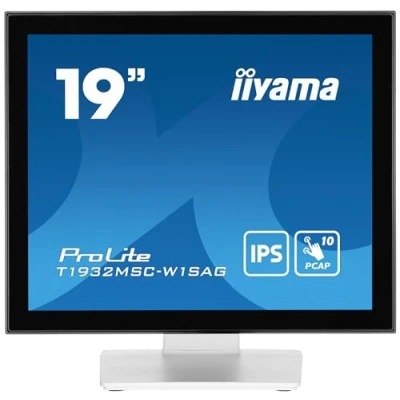 Afbeelding van Iiyama PROLITE WHITE PCAP Touch Touchscreen monitor Energielabel: E (A G) 48.3 cm (19 inch) 1280 x 1024 Pixel 5:4 14 ms HDMI, DisplayPort, VGA,