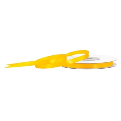 Afbeelding van Creativery Satijnen lint, 6 mm, 25 m, geel, 645